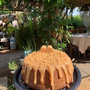 Bolo de Vulcão de Paçoca
